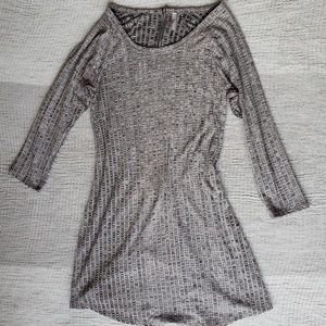 Quarter length sleeve mini dress
